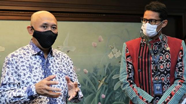 Tinggalkan Ego Sektoral, MenParekraf Sandiaga Uno Ajak MenkopUKM Teten Kembangkan Lima Destinasi Super Prioritas