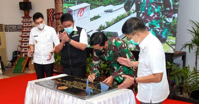 Panglima TNI  Resmikan Pabrik Arwana Ceramics Plant 4B Di Ogan Ilir 