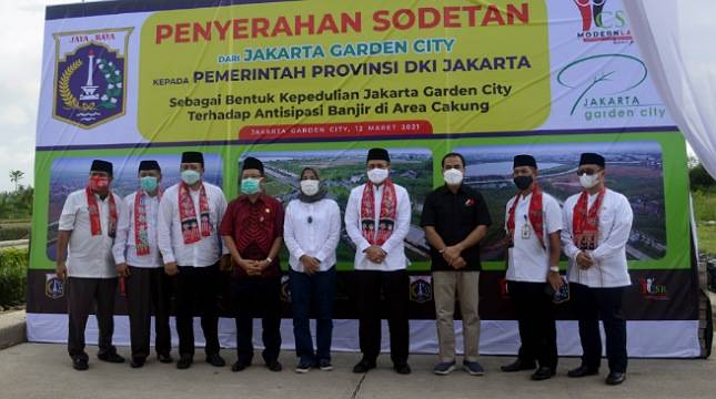 Antisipasi Banjir, Pengembang JGC Serahkan Sodetan BKT ke Pemprov DKI Jakarta