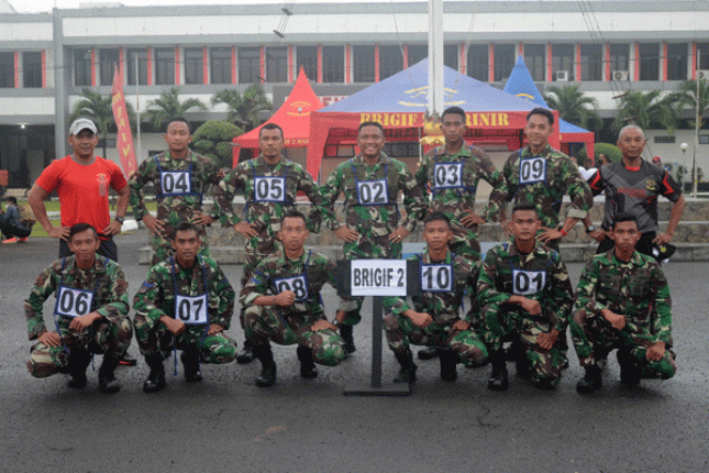 Games Multi Talent Competition HUT Ke 20 Pasmar 2, Brigif 2 Marinir Juara Pertama Lomba Lari Estafet