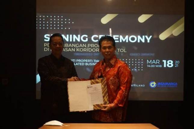TrinitiLand dan Jasa Marga Sepakat Pengembangan Properti di kawasan Koridor Jalan Tol 