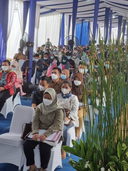 Gokil...Pacu Realisasi Kredit, 1 Cabang Bank BUMN Ini Gelar Akad Massal Untuk 600 Rumah