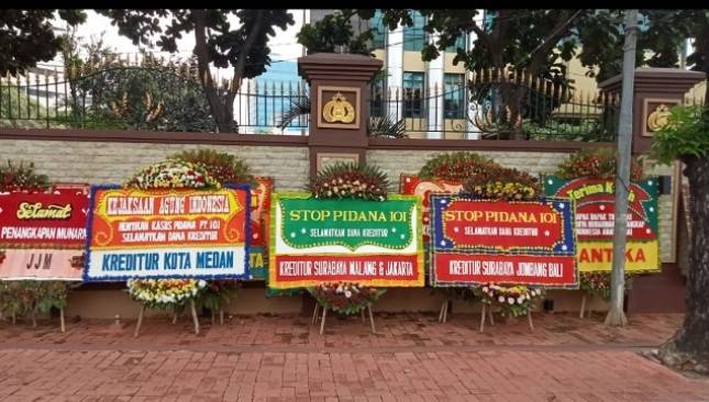Ajukan Keberatan, Kreditur IOI Kirim Bunga ke Mabes Polri