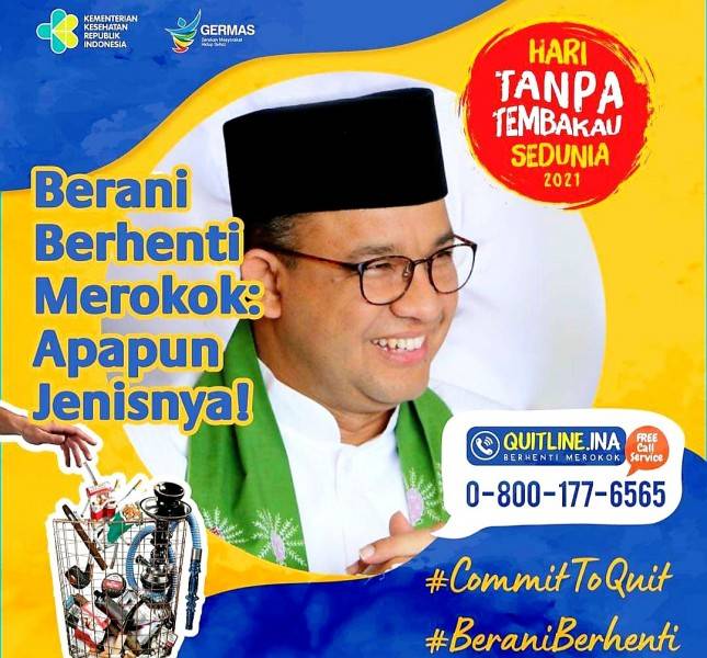 Gubernur Anies Ajak Masyarakat Berhenti Merokok, Warganet Puji Habis-habisan: Wow, Alhamdulillah! Keren Abis Pak...