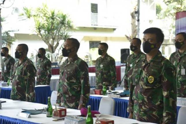 Dankormar Mayjen Mar Suhartono  Tinjau Kesiapan Posko Latihan Pasukan Pendarat