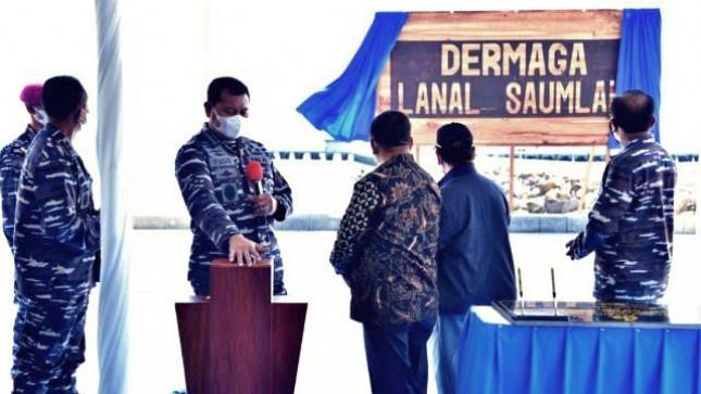 KASAL Laksamana Yudo Resmikan Lanal Saumlaki Tanimbar Maluku