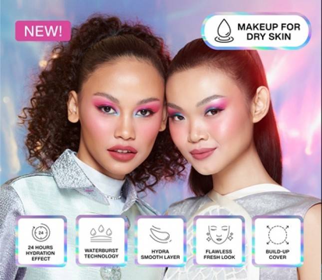 Make Over Luncurkan Hydrastay Glow Fluid Foundation dan Hydrastay Liquid Tint Blush 