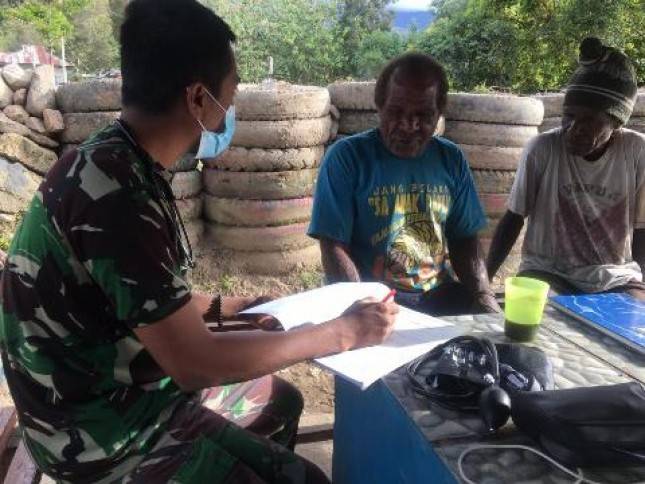 Satgas Pamrahwan Yonif RK 751 VJS Tingkatkan Kesehatan Masyrakat Wamena