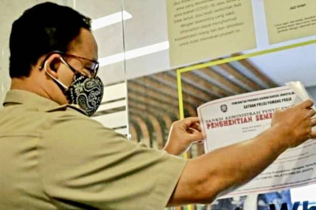 Tegas, Nggak Pandang Bulu! Terbukti Langgar PPKM Darurat, Gubernur Anies Resmi Tutup Kantor PT Equity Life 