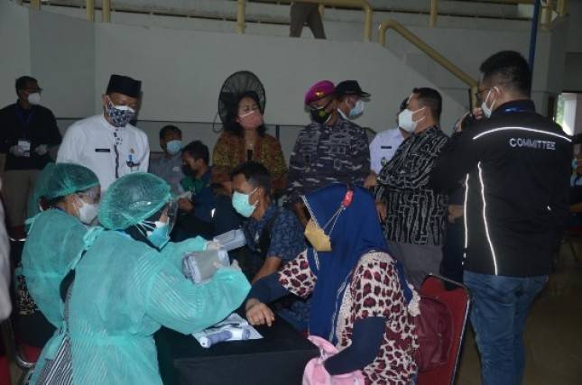 Korps Marinir dan ISS Indonesia dan Pemkot Jaksel Laksanakan Serbuaah Vaksinasi