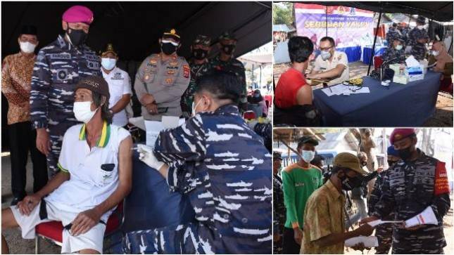  1000 Masyarakat Pesisir Target Vaksinasi TNI AL