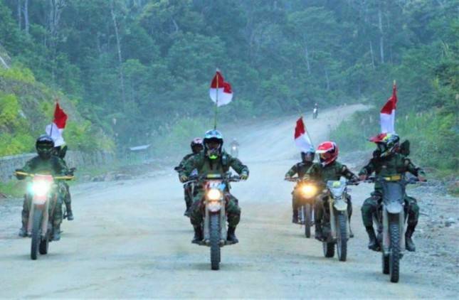Pangdam XVIII/Kasuari Pimpin Touring Merah Putih, Sambut HUT Kemerdekaan RI