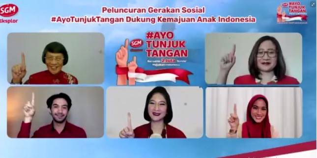 Dukung Hak Pemenuhan Akses Nutrisi dan Pendidikan, SGM Eksplor Luncurkan Gerakan Sosial #AyoTunjukTangan