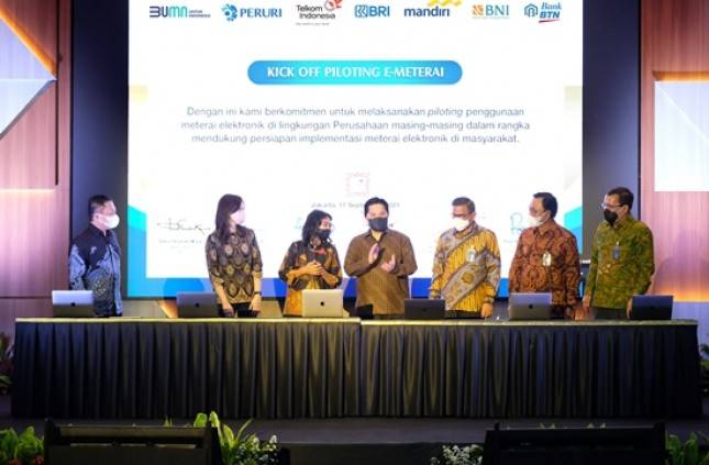 Perkuat Transaksi Keuangan Digital Indonesia, Peruri Gandeng Telkom Implementasikan e-Meterai dan Surat Elektronik Terintegrasi