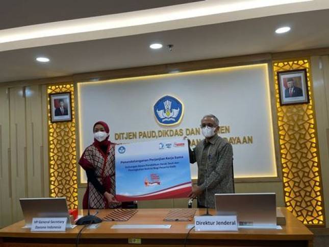 Danone Indonesia Mendapat Dukungan Kemendikbudristek Bersinergi  Maksimalkan Akses Pendidikan Anak Indonesia 