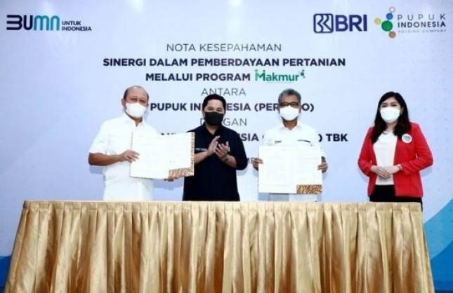 Pupuk Indonesia dan BRI Sepakat Dukung Program Makmur Jadi Solusi Pemberdayaan Petani Nasional