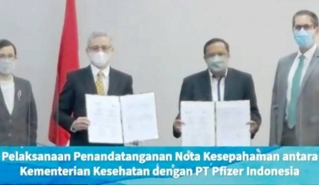 Atasi Masalah Penyakit di RI, Kemenkes Gandeng PT Pfizer Raksasa Farmasi Asal AS