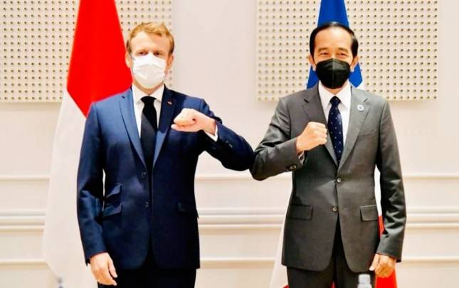 Bertemu Macron, Jokowi Apresiasi Kerjasama Pertahanan RI-Perancis