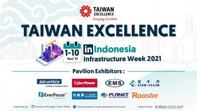 Paviliun Digital Taiwan Excellence Hadir dalam Indonesia Infrastructure Week (IIW) 2021