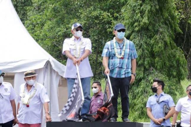 Tetap Komitmen Majukan Sport Otomotif Pengusaha Tommy Suharto dan Ketum IMI Resmikan Indonesia Drag Big Bike Championship 2021