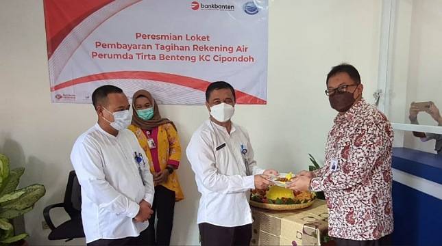 Kian Dekat Dengan Masyarakat, Bank Banten Buka Payment Point di Kantor Perumda Tirta Benteng Cipondoh
