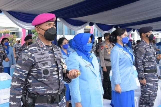 Dankormar Mayjen Mar Suhartono Hadiri HUT Armada RI di Surabaya