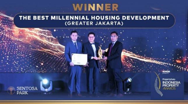 Rumah Sehat, Sentosa Park Sukses Raih Best Millenial Housing Development (Greater Jakarta)