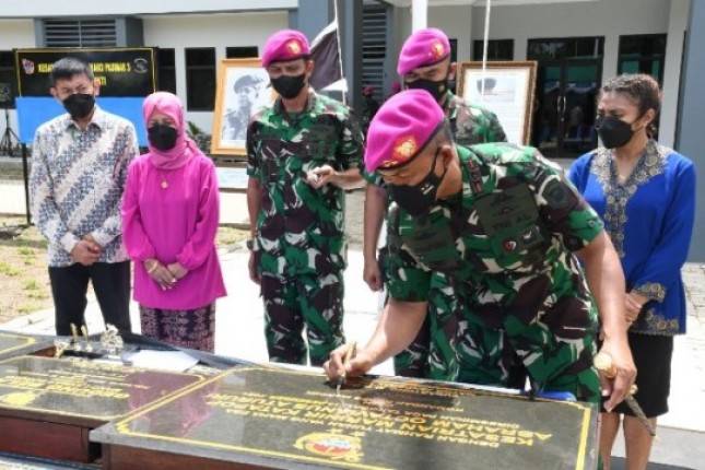Dankormar Mayjen Mar Suhartono Resmikan Nama Kesatriaan Marinir di Sorong Papua Barat