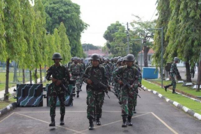 Prajurit Hiu Perkasa Yonmarhanlan  III Jakarta Uji Ketahanan Fisik dengan Hanmars
