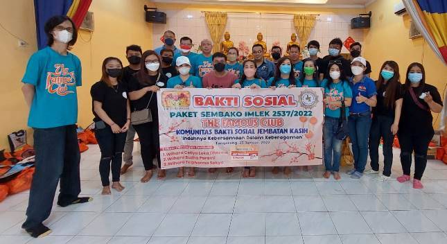 Sambut Tahun Baru Imlek 2573, The Famous Club Gelar Bakti Sosial