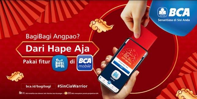 BCA Ajak Nasabah Bagi-Bagi Angpao Cashless Sambut Tahun Baru Imlek