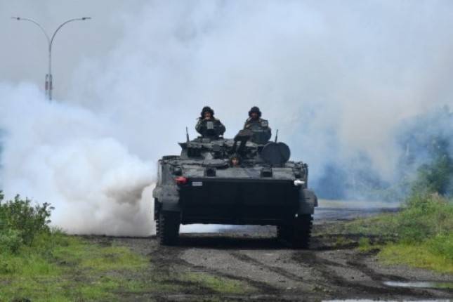 Tank BMP 3F Kavaleri Korps Marinir TNI AL Siap Bertempur