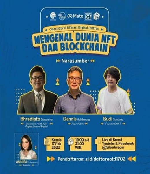 Kemenkominfo Menghadirkan Program Edukasi NFT dan Blockchain untuk Kaum Muda