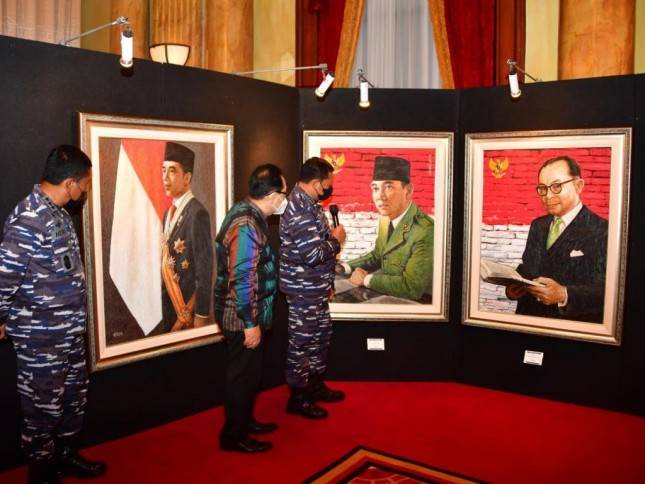 KASAL Laksamana Yodo Margono Apresiasi Pameran Lukisan Wujud Kecintaan Masyarakat