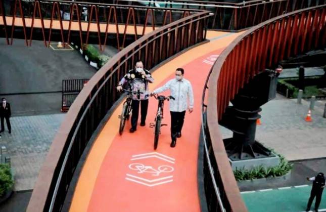 Proyek Revitalisasi JPOS Phinisi Karet Rampung, Gubernur Anies: Alhamdulillah...