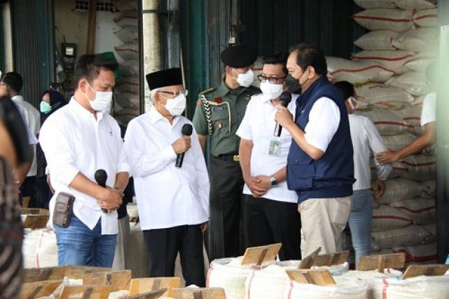 Kunjungi PIBC, Wapres Cek Ketersediaan dan Harga Beras Jelang Ramadhan