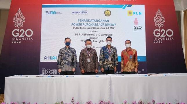 Dongkrak Bauran Energi Bersih, PLN Tambah 2 Pembangkit EBT di Lampung