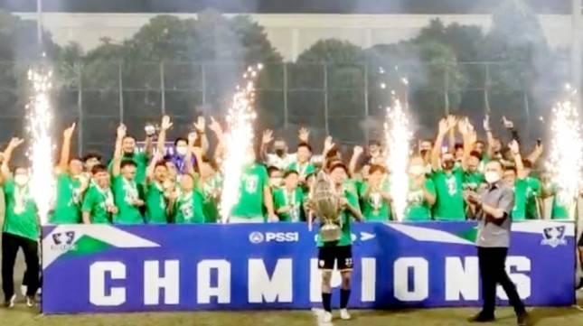 Selamat! Asiana Soccer School, Skuad Besutan Menperin Agus Juarai Piala Soeratin U-13 2022