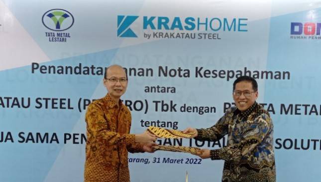 Krakatau Steel dan Tata Metal Lestari Kerjasama Kembangkan Total Steel Solution