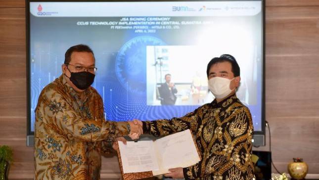 Komitmen Turunkan Emisi CO2, Pertamina Gandeng Mitsui Jajaki Komersialisasi CCUS di Indonesia