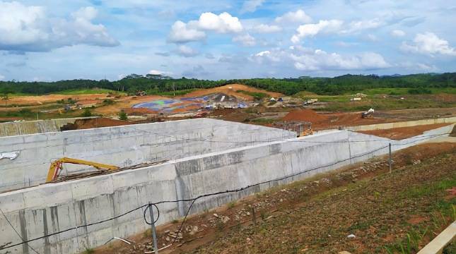 Progres Konstruksi  Mencapai 74,32%, Bendungan Sepaku Semoi Ditargetkan Rampung Akhir 2023