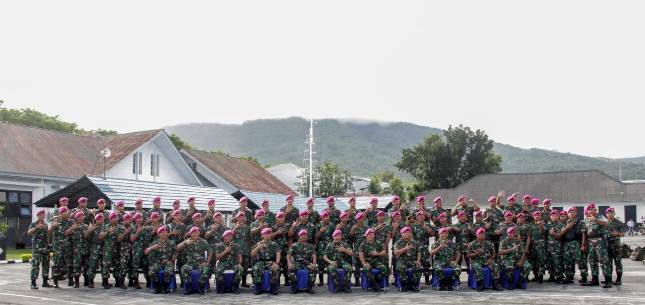 Dankormar Mayjend TNI (Mar) Widodo Dwi Purwanto Kunjungi Prajurit Petarung Yonmarhanlan VIII Bitung