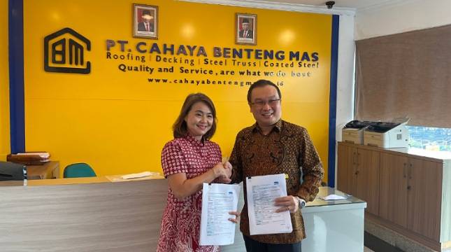 NS BlueScope Indonesia dan PT. Cahaya Benteng Mas Teken Kerjasama Strategis Pengembangan Merek Bersama