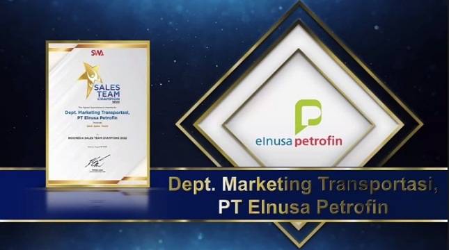Elnusa Petrofin Raih Penghargaan Best Sales Team di Ajang Indonesia Sales Team Champion 2022