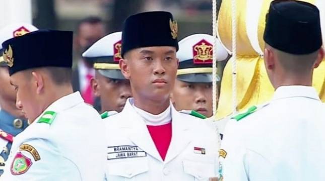 TOP! Ini Profil Bramantya Rizky Wiratama Siswa SMA Presiden Pengerek Bendera Merah Putih di Istana Merdeka 