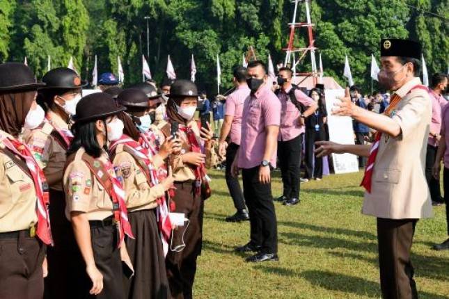 Presiden Jokowi Apresiasi Pelaksanaan Jambore Nasional XI Tahun 2022