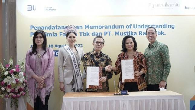 Perluas Distribusi Pemasaran, Mustika Ratu (MRAT) Jalin Kerjasama Dengan Kimia Farma( KAEF)