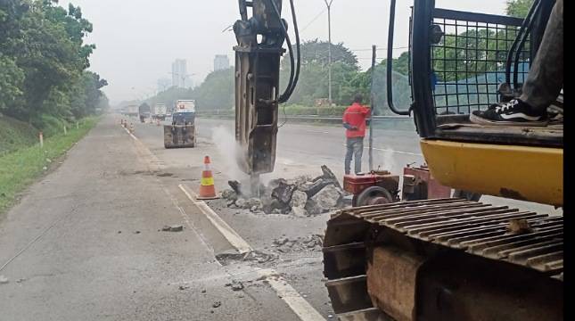Kementerian PUPR Lakukan Pemeliharaan Jalan Tol Dalam Kota dan Tol Prof. Dr. Ir. Sedyatmo di Sejumlah Titik