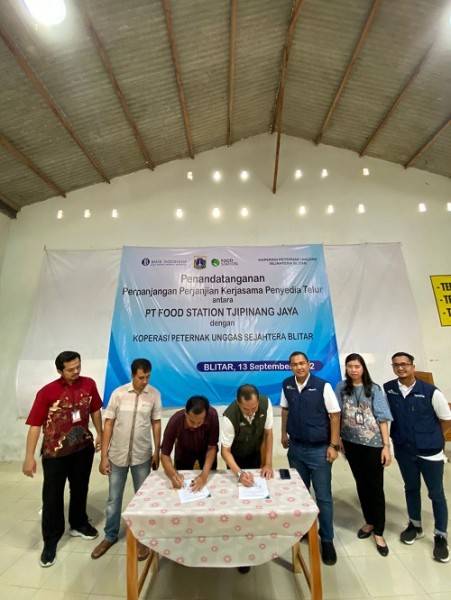 Amankan Pasokan Telur untuk Program Pangan Murah Bersubsidi, Food Station Tingkatkan Kerjasama dengan Koperasi Peternak Unggas Sejahtera Blitar