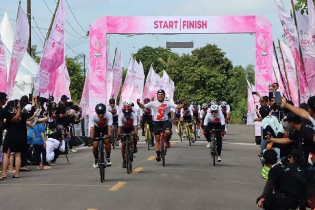 Keren! Ada Le Minerale di Balap Sepeda Internasional Tour of Kemala 2022